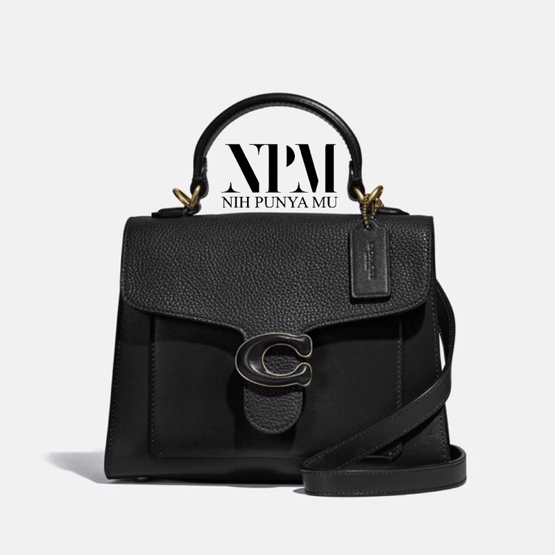 Jual (Original 100) Coach Tabby Top Handle 20 Black C0773 Shopee