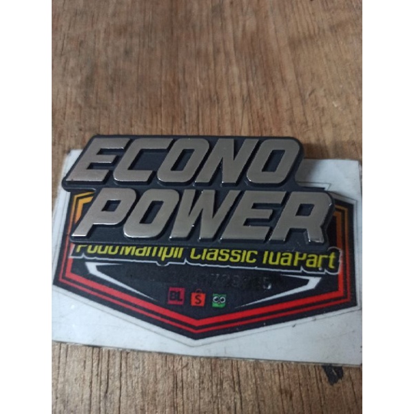 Jual Emblem Logo Econo Power Emblem Econo Power Emblem Sayap Tebeng Dek Legshield Honda Astrea