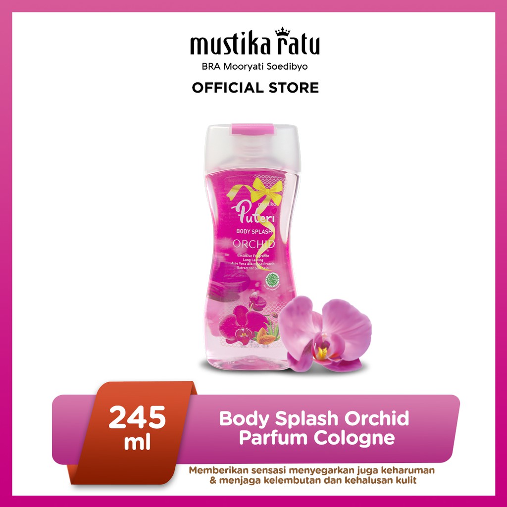 Jual Mustika Puteri Body Splash Parfum Cologne Aroma Wangi Orchid 245