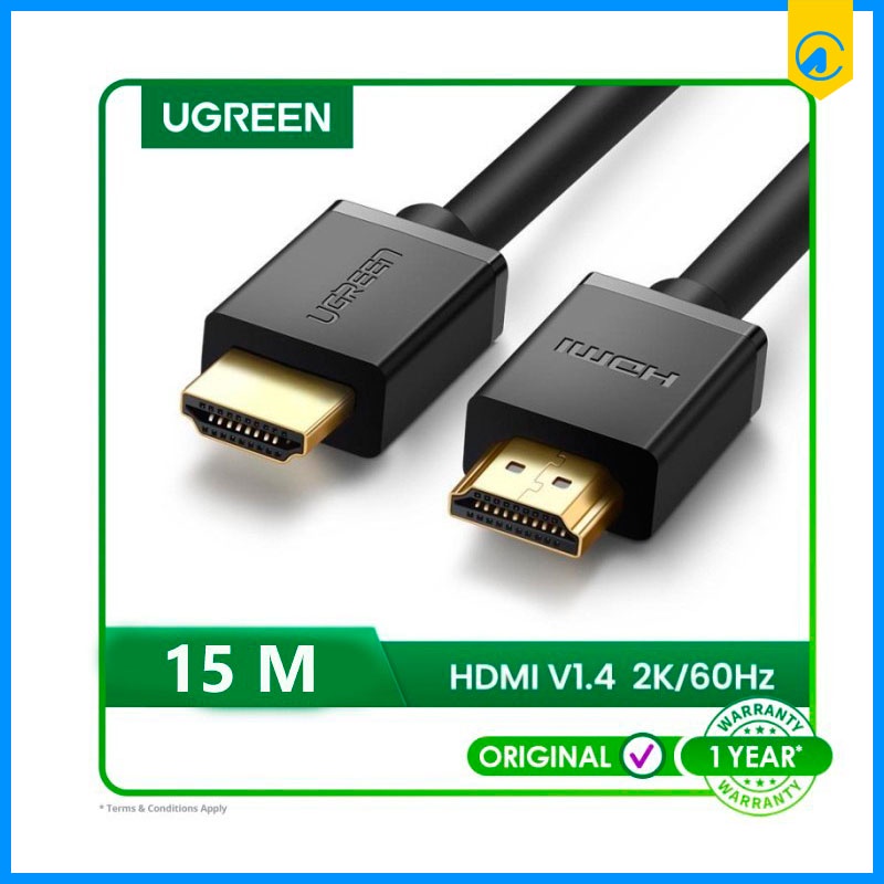 Jual Ugreen 10111 Hdmi Cable 4k Hdmi Male To Male 15m Black Shopee Indonesia 1445