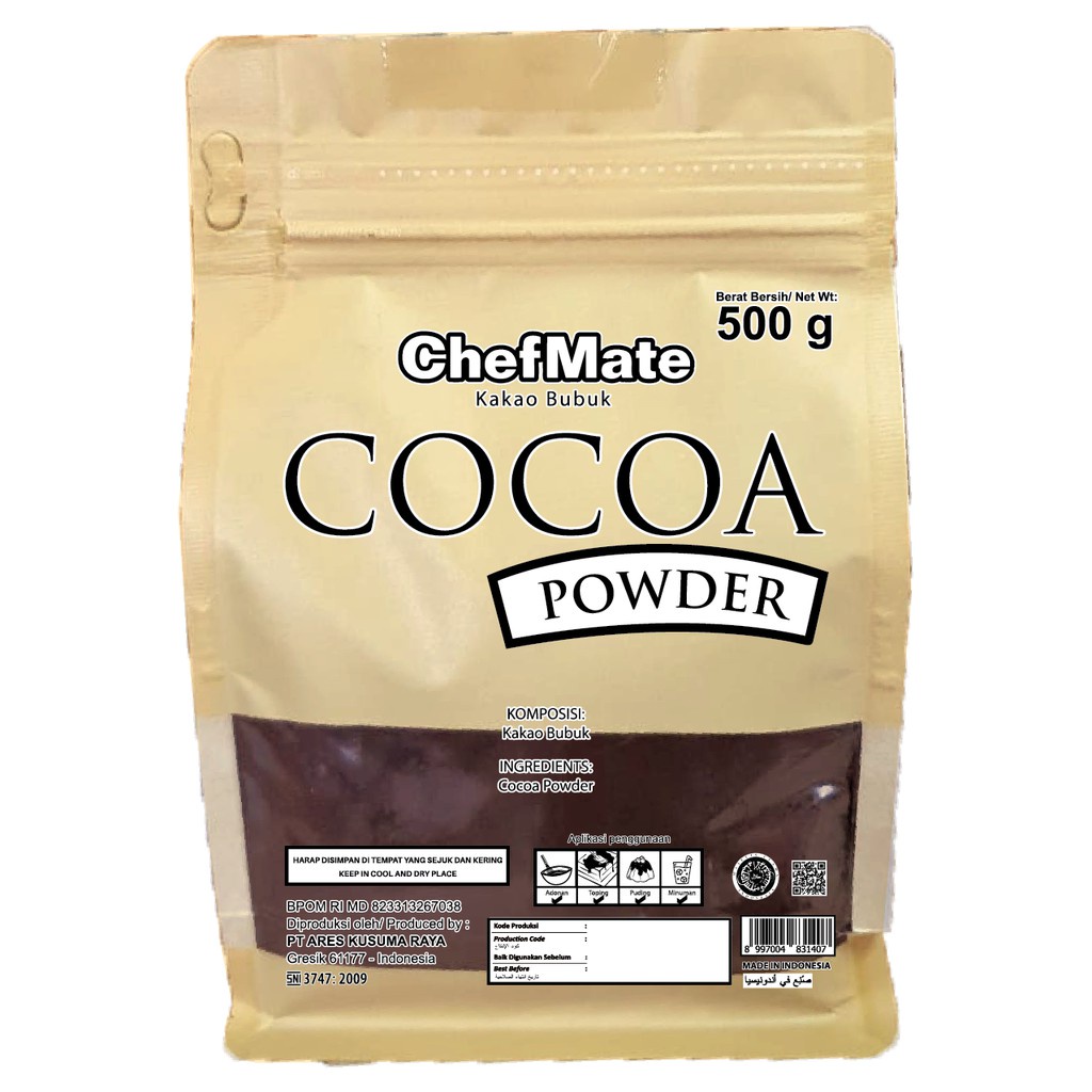 Jual ChefMate Cocoa Powder 500 gr – Coklat Bubuk Murni | Shopee Indonesia