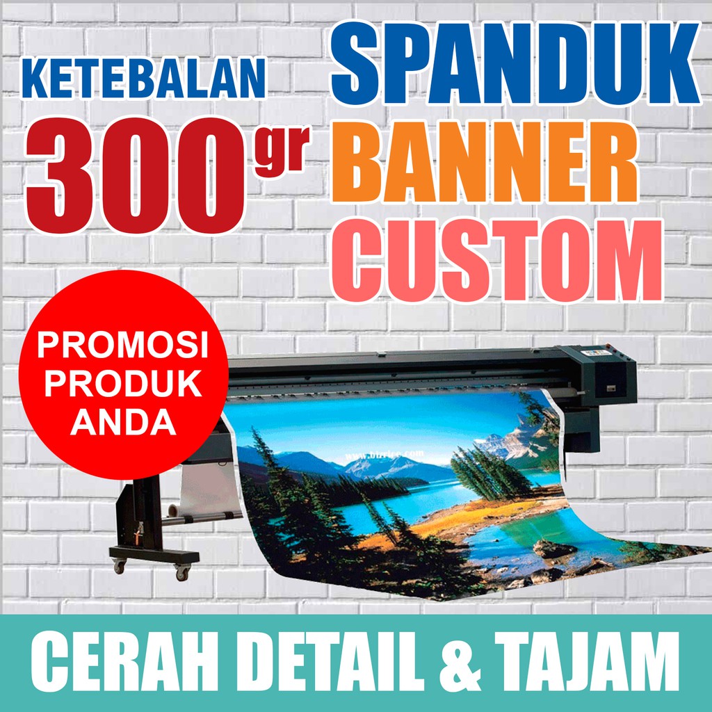 Jual Spanduk Banner Custom (Tebal Bahan Mulai 300 Gram) | Shopee Indonesia