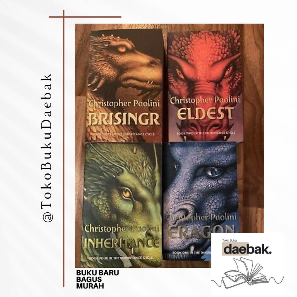 Jual [INDONESIA] BUKU SERI THE INHERITANCE CYCLE - NOVEL ERAGON ELDEST ...