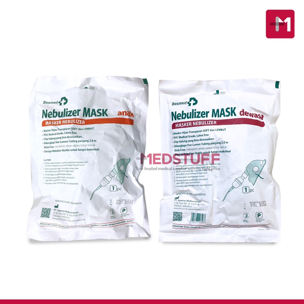 Jual Masker Nebulizer Set Besmed Masker Terapi Uap | Shopee Indonesia