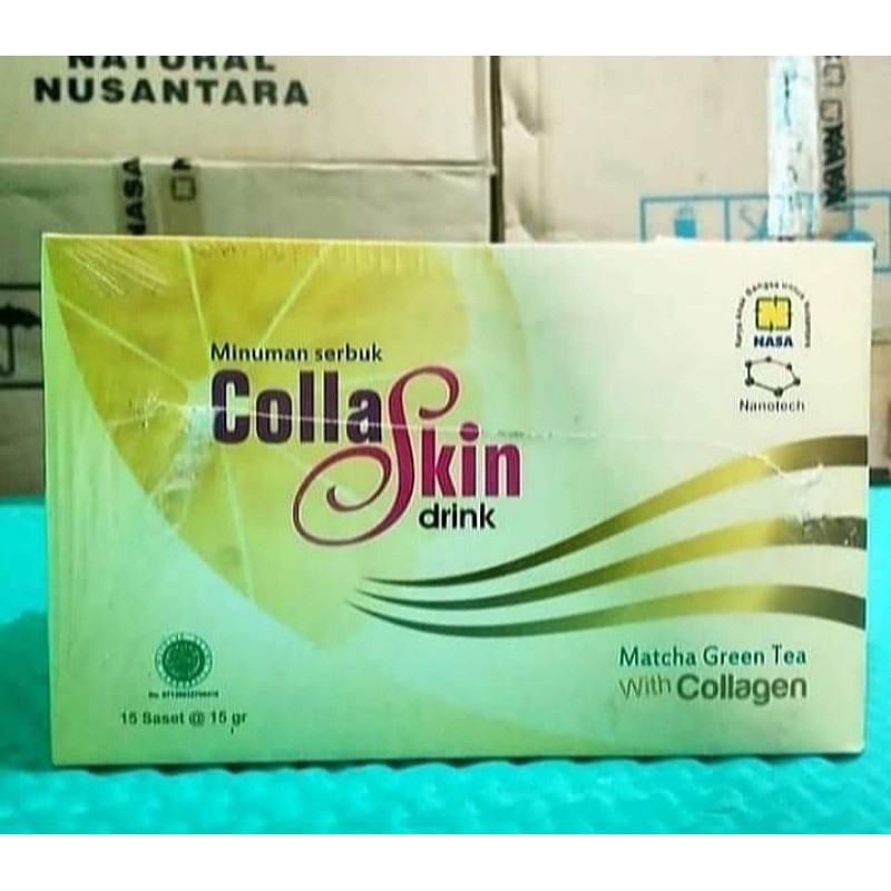 Jual Colla Skin drink Matcha Green Tea With Collagen NASA | Shopee ...