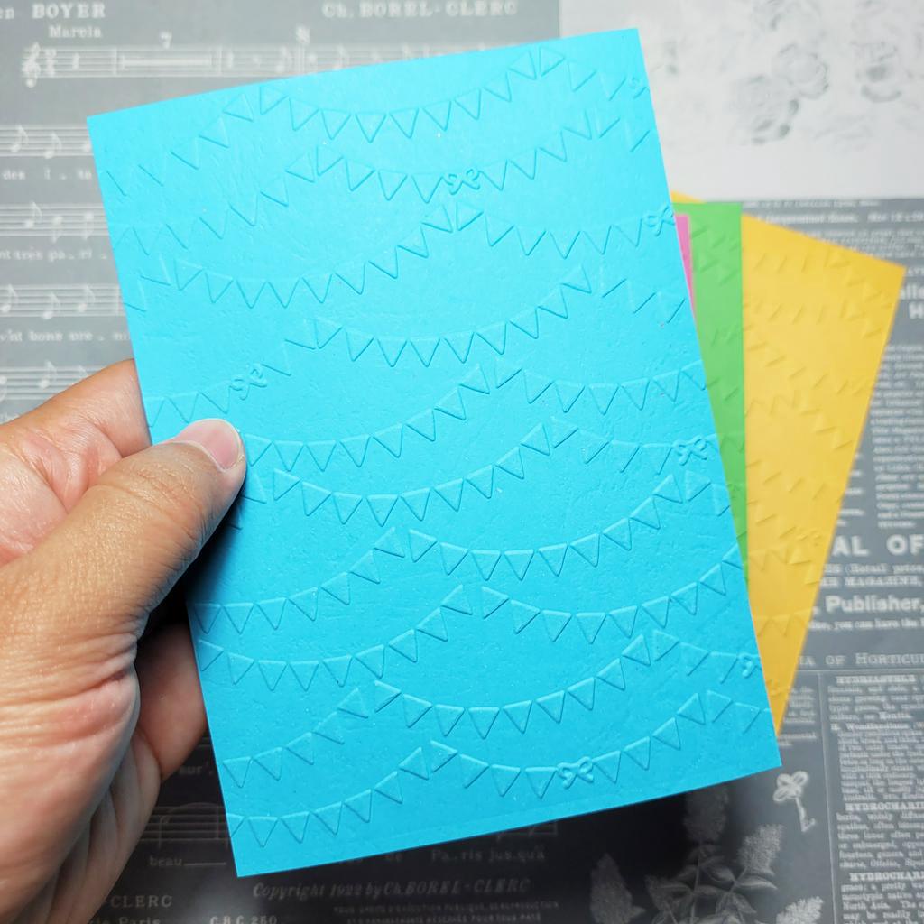 Jual Kertas Emboss Paper MINI FLAG (Embossing Paper Folder) Shopee