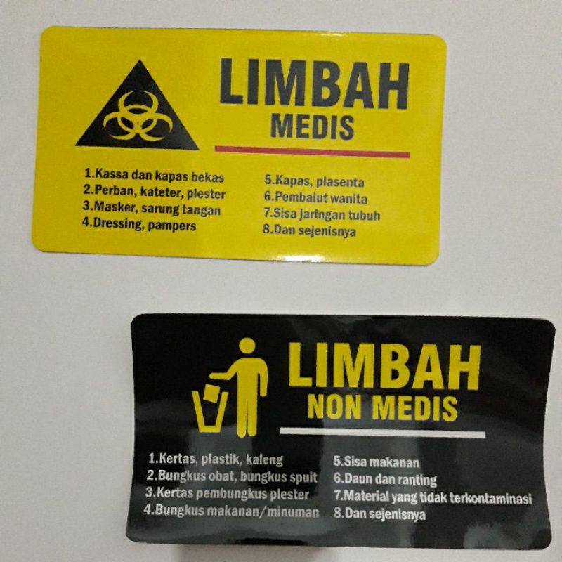 Jual Stiker Limbah Medis Non Medis Shopee Indonesia