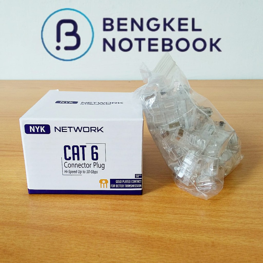 Jual Konektor RJ45 NYK CAT6 ISI 50PCS | Shopee Indonesia