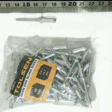 Jual Paku Rivet Aluminium 4.8 x 12.7mm/ Paku Ripet Tolsen 50pcs/ Blind ...