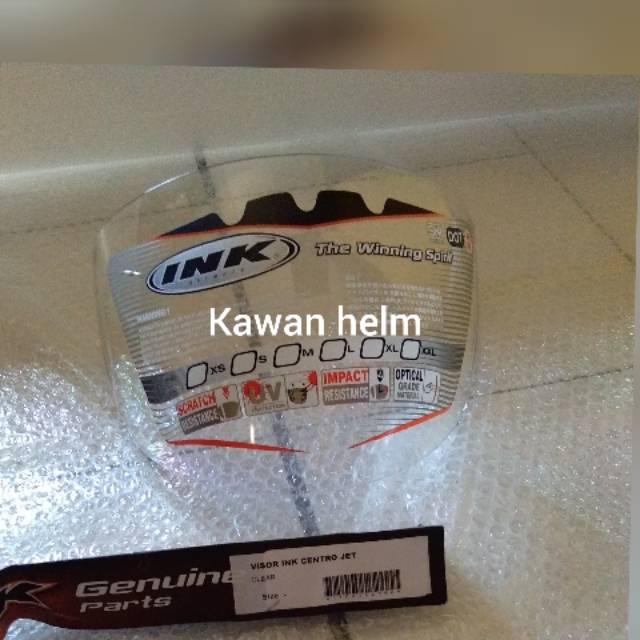 Jual KACA HELM INK CENTRO, KYT DJ MARU, KYT GALAXY CLEAR ORI INK