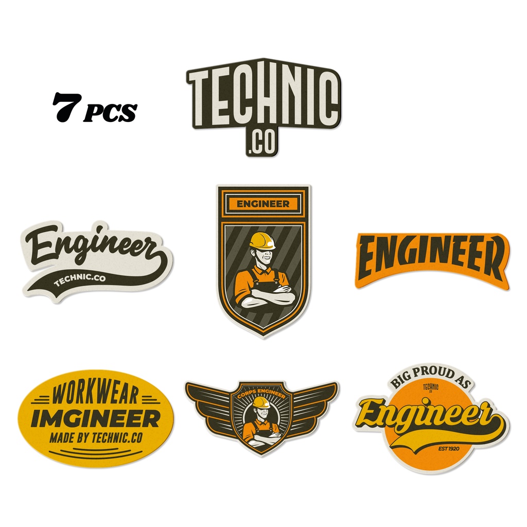 Jual Technic Sticker Pack Vol 2 Engineer Style | Shopee Indonesia