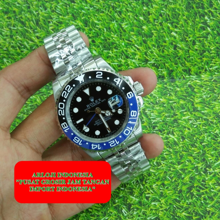 Jual Best Seller Jam Rolex Batman Gmt Master Ii Metic 40mm Garansi 1th ...