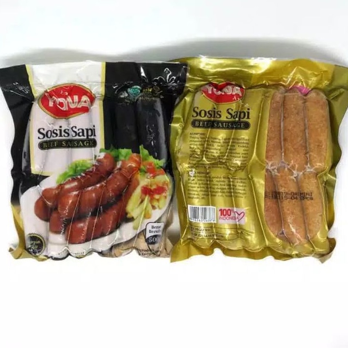 Jual Yona Sosis Sapi Bakar Mini 500gr Isi 12 | Shopee Indonesia