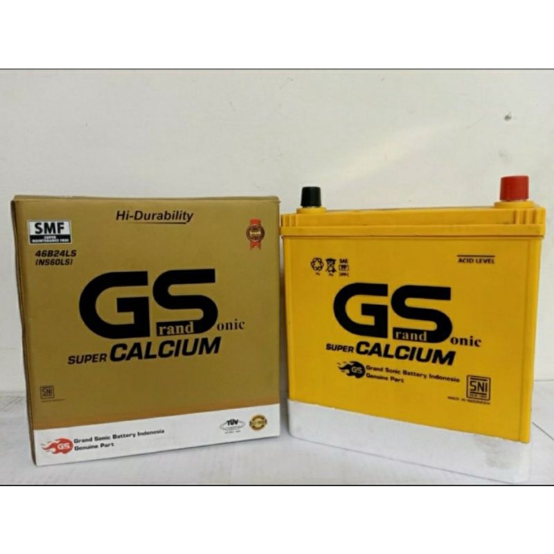 Aki Mobil Kering MF Calcium NS60LS 46B24LS 12V 45Ah (GS CALCIUM NS60LS)