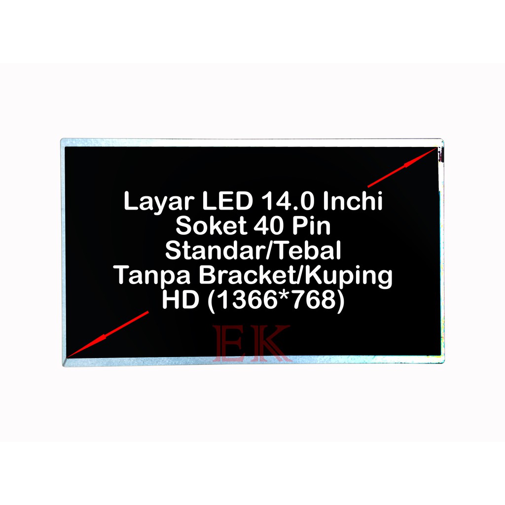 thumbnail interactive-video image 1 of 14.0" Glossy HD Replacement LED Screen For Dell Vostro 1014, 1088, 3450 Laptops 1 of 3
