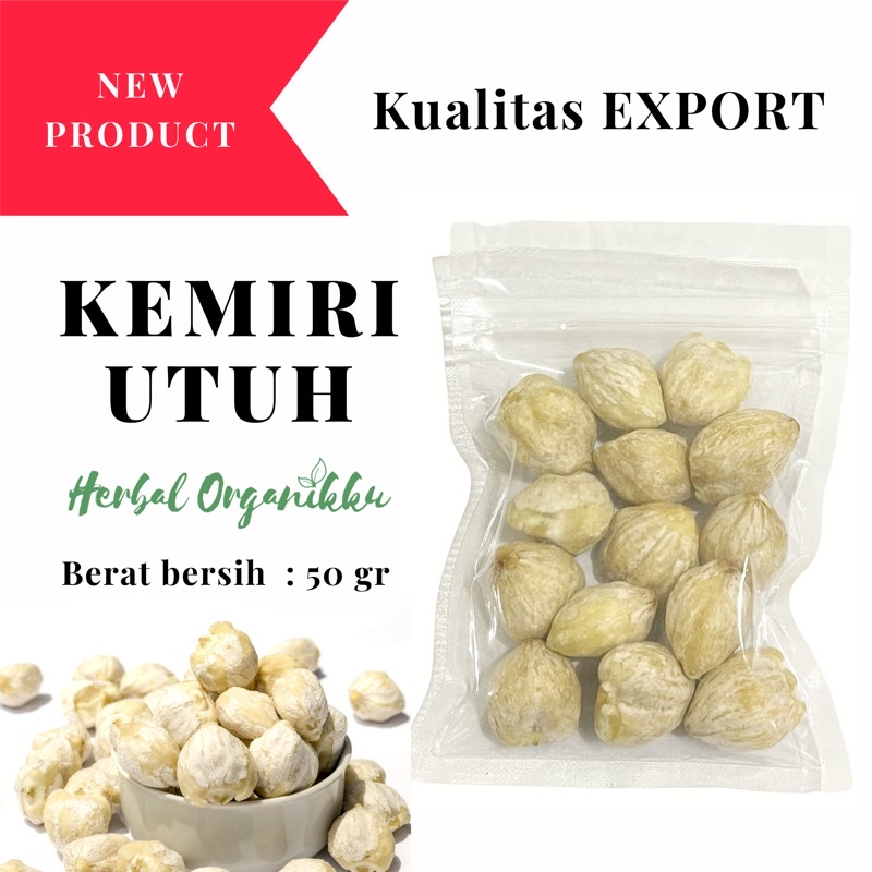 Jual Kemiri Bubuk / Utuh Murni 100 & 200gr | Candlenut Powder | Shopee ...