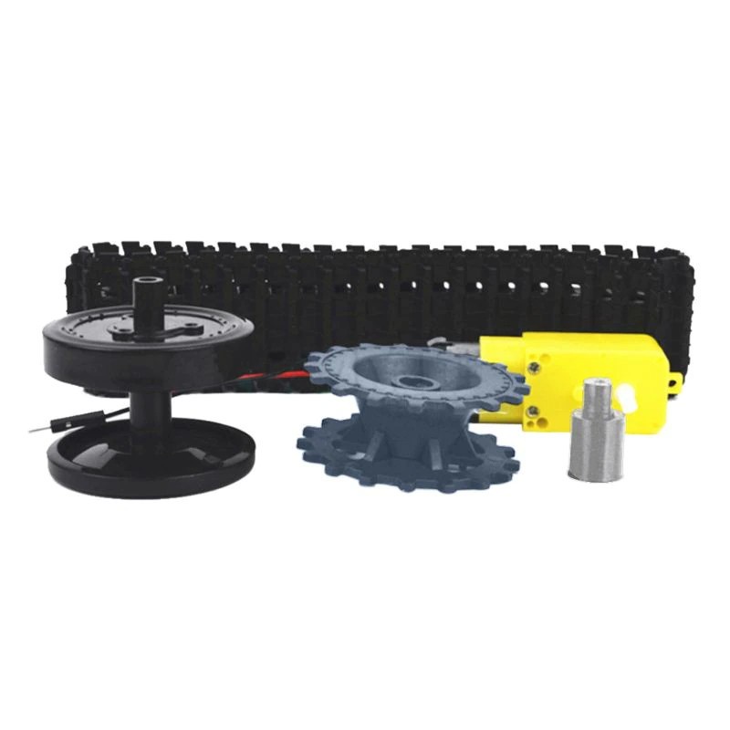 Jual Smart Tank Track Conveyor Belt TT Motor Drive Wheels Kits DIY ...