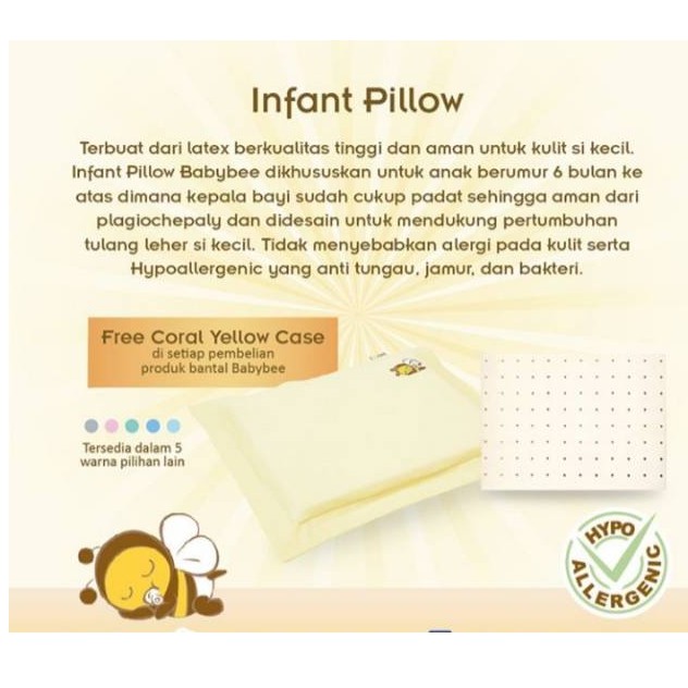 Baby bee cheap pillow