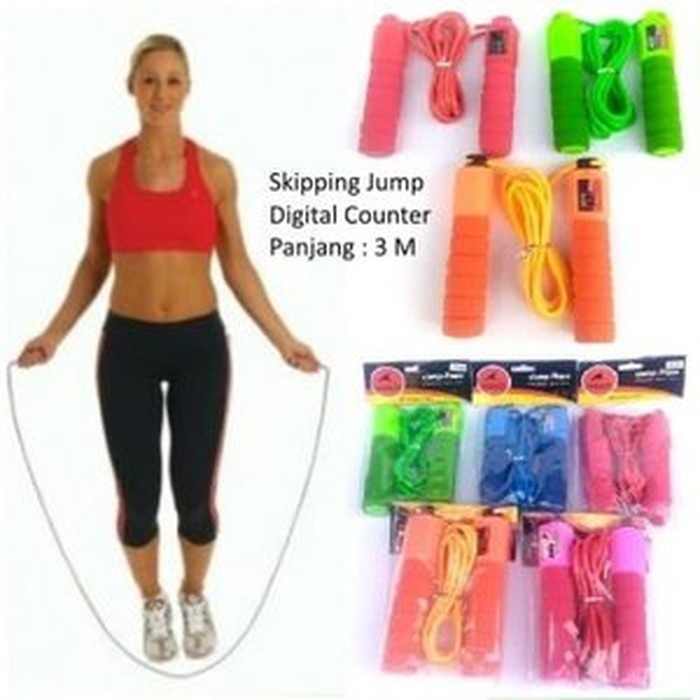 Jual Jump Rope Skiping Soft Handle With Counter / OLAHRAGA / Tali ...