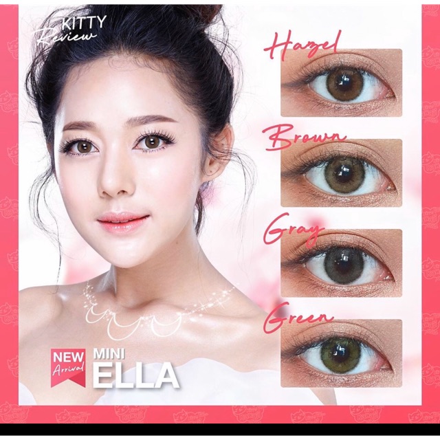 Jual Softlens mini ella gray brown hazel green original korea kitty ...