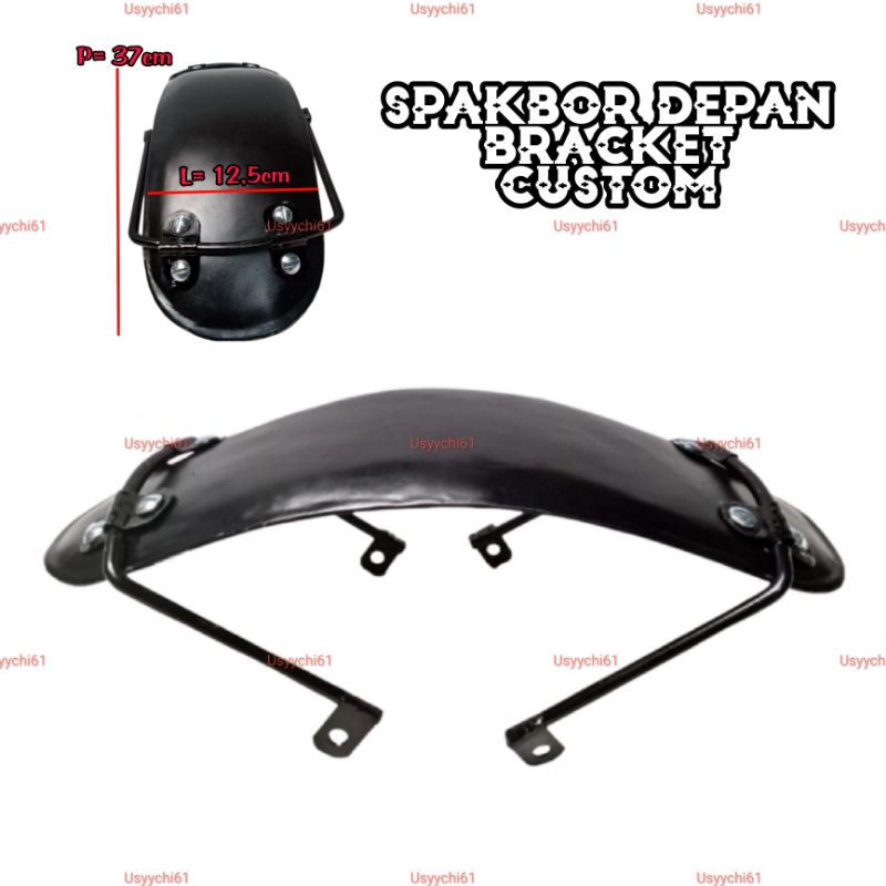 Jual Spakbor Slebor Depan Hitam Japstyle Set Bracket Breket Custom ...