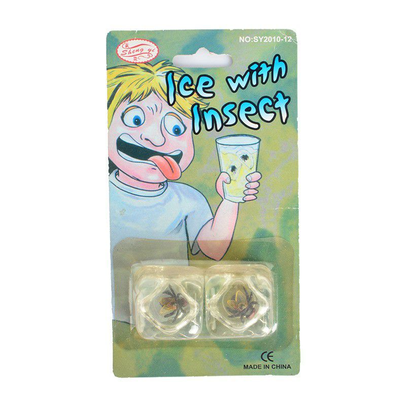 Jual Ice cube tube with insect prank es batu serangga lalat toys ...