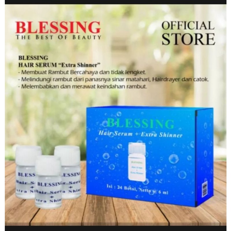 Jual Blessing Hair serum + extra shinner 1 pcs 6ml - vitamin rambut ...
