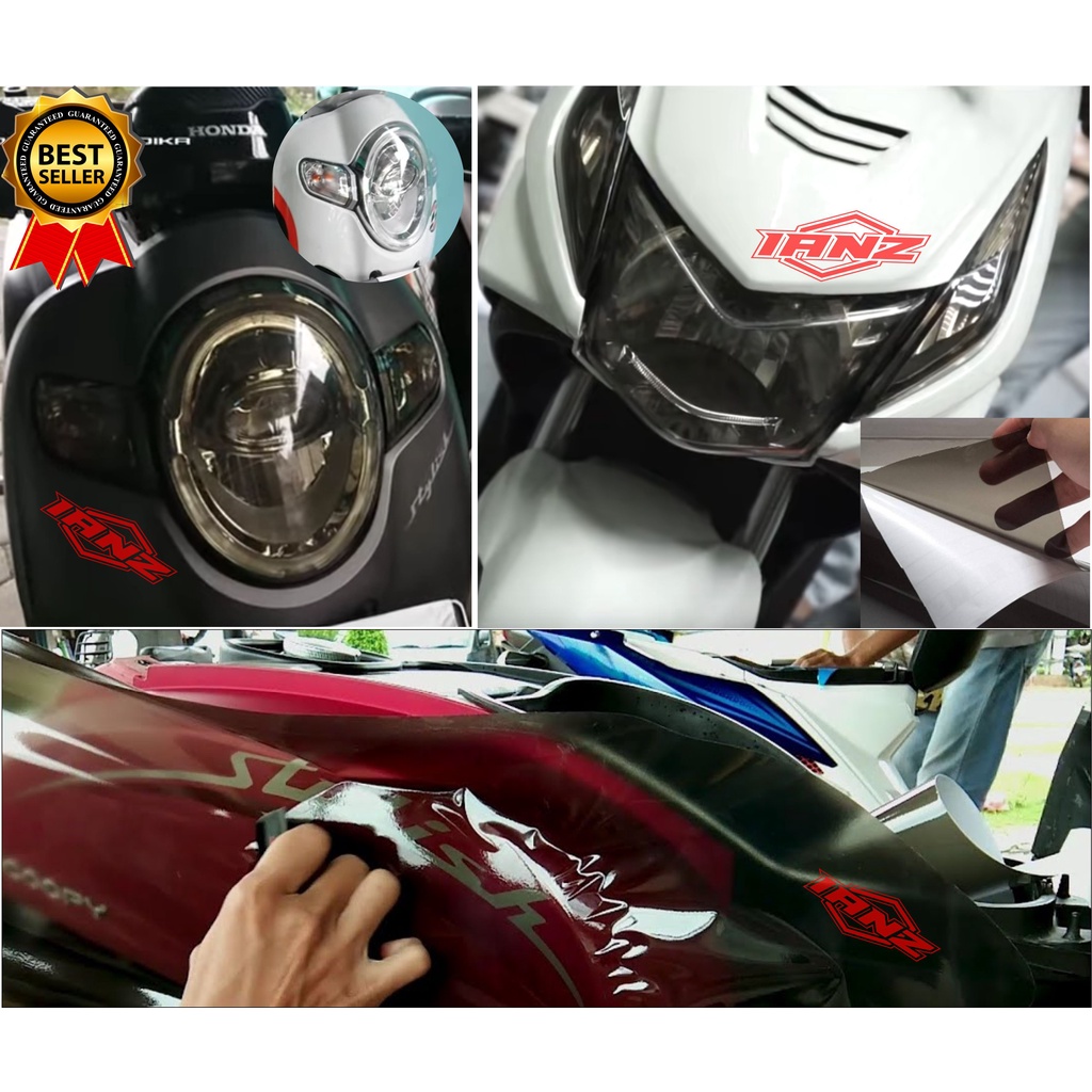 Jual SKOTLET LAMPU MOTOR / SKOTLET SMOKE LAMPU MOTOR HITAM TRANSPARAN