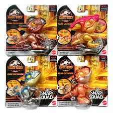 Jurassic World 2021 Camp Cretaceous Snap Squad Set Of 4 Figures
