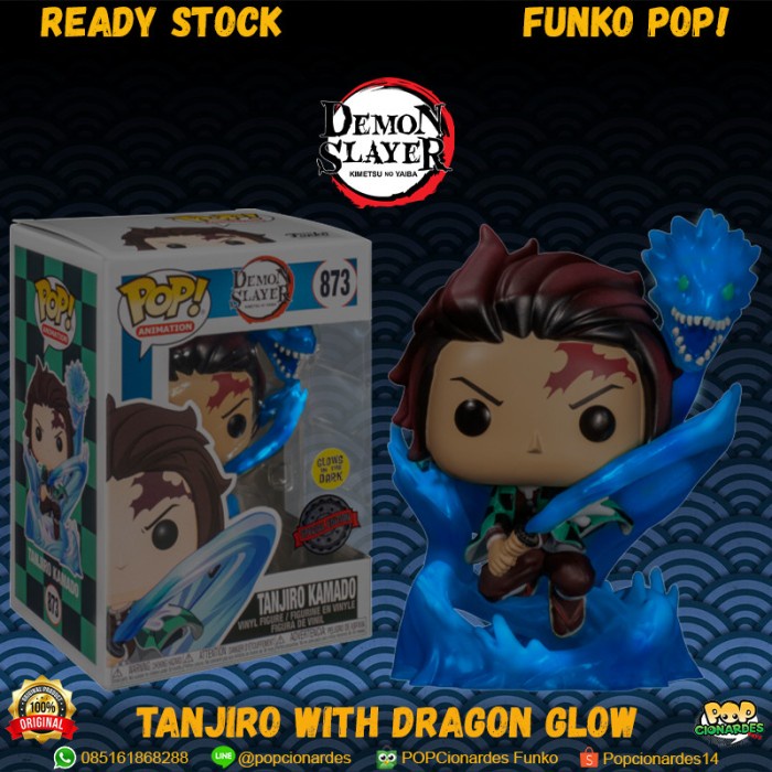 Jual FUNKO POP! DEMON SLAYER - TANJIRO WITH DRAGON TRANSLUCENT GLOW ...