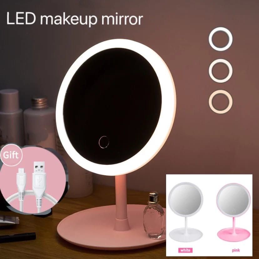 Jual Led Mirror Touch Sensor Kaca Rias Kaca Makeup Cermin Rias Cermin Makeup Bulat Led