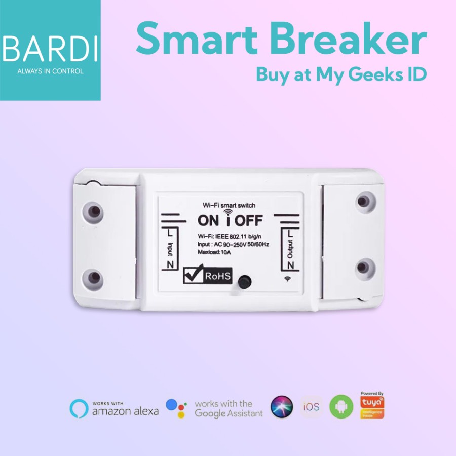 Jual Bardi Smart Breaker Switch ON/OFF WIFI | Shopee Indonesia