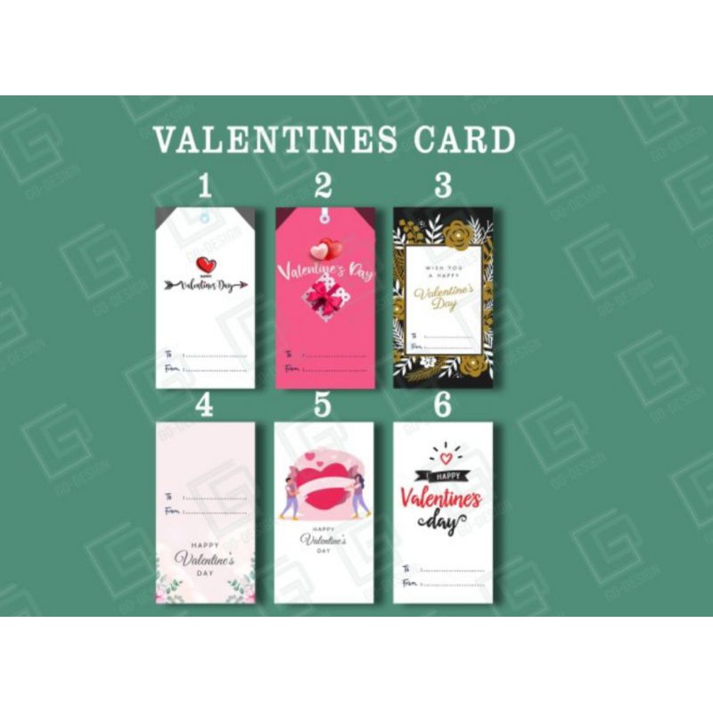 Jual Kartu Ucapan Valentines Happy Valentin Card Shopee Indonesia