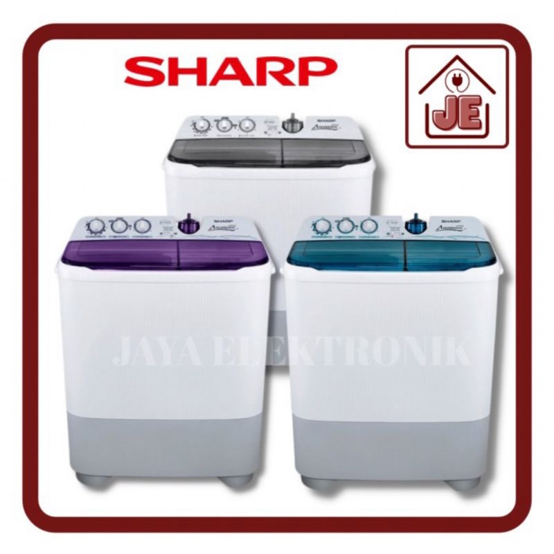 Jual Mesin Cuci Sharp 2 Tabung 8kg Twin Tube ES-T85CR/sharp Mesin Cuci ...