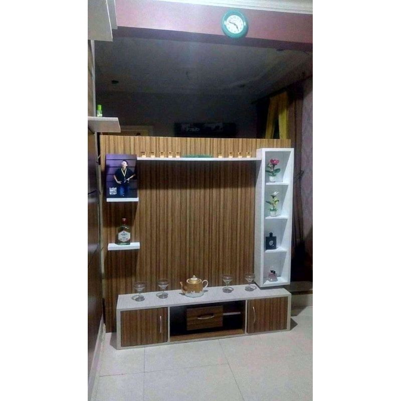 Jual backdrop tv rak tv dingding | Shopee Indonesia