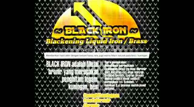 Jual COD Black iron Liquid metal bronir 100ml penghitam pemberi warna ...