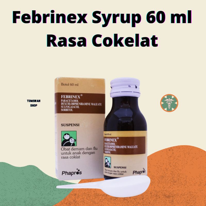 Jual Febrinex Syrup 60 ml - Obat Batuk Anak Rasa Cokelat | Shopee Indonesia