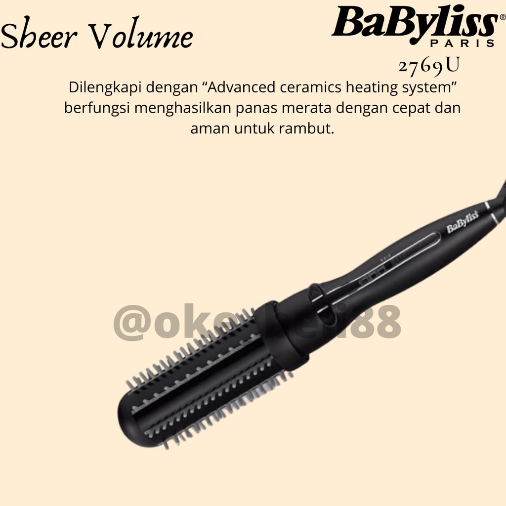 Babyliss 2769u sheer outlet volume rotating hot brush