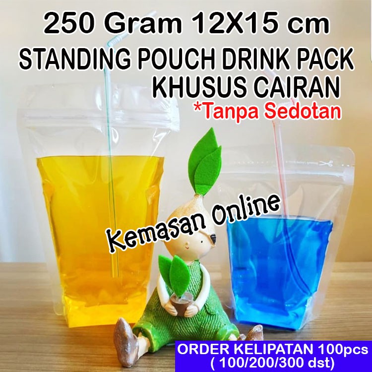 Jual Standing Pouch Drinkpack Lightpack Transparan Ml Khusus Cairan