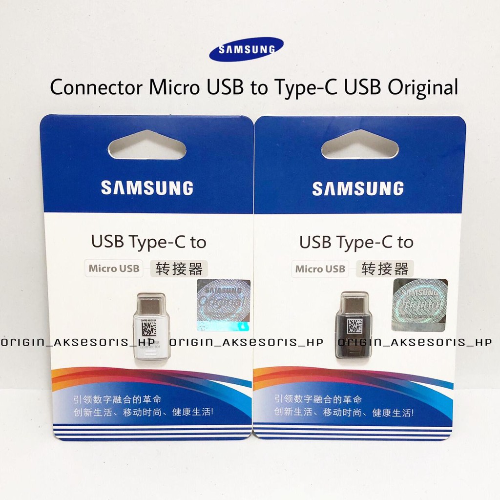 Jual Original Samsung Converter Micro USB To Type C Sambungan Connector ...