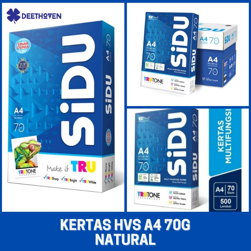 Jual KERTAS HVS A4 70 GSM SIDU SINAR DUNIA | Shopee Indonesia