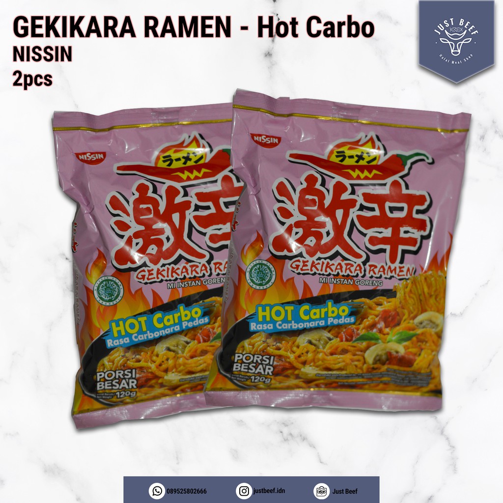 Jual Nissin Gekikara Ramen Hot Carbo Mie Goreng Carbonara Pedas