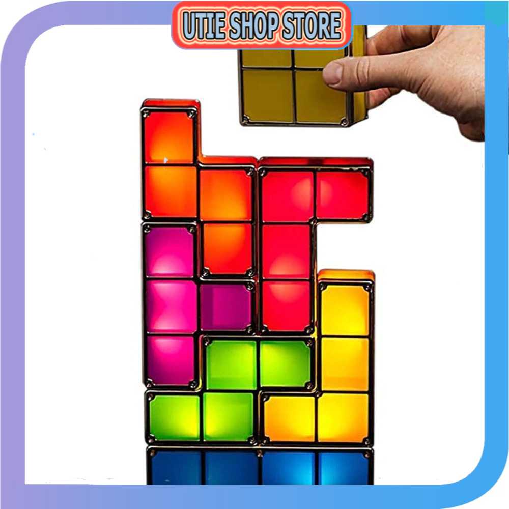 Jual USS LAMP - Feimefeiyou Lampu Hias LED Tetris Stackable Puzzles 7 ...