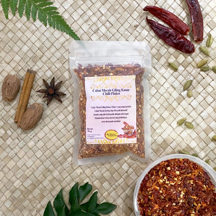 Jual Cabe Bubuk Kasar Cabai Chilli Flakes Pilihan Abu Sulaiman Shopee Indonesia