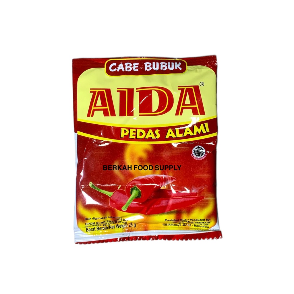 Jual Berkah Aida Cabe Bubuk Serbaguna Pedas Alami Gr Cabai Bubuk Halal Shopee Indonesia