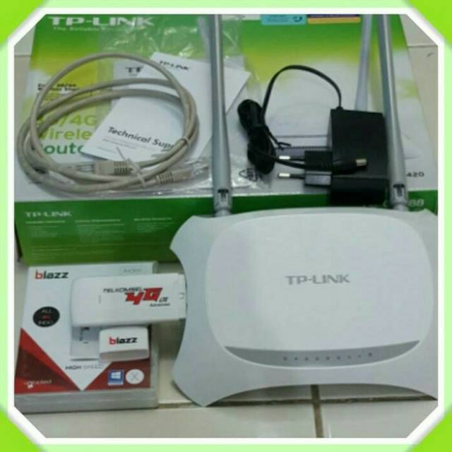 Jual PAKET MODEM 4GB PLUS ROUTER WIRELES TP LINK 3420 BAGUS BUAT TOKO ...