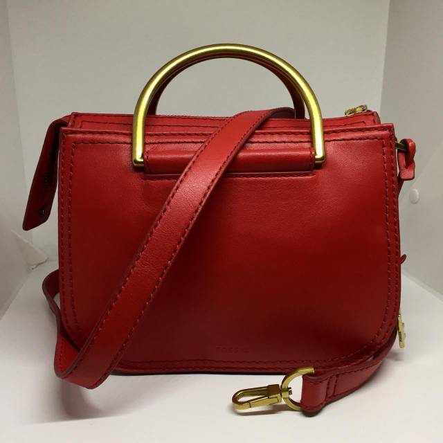 Fossil ryder satchel poppy red hotsell