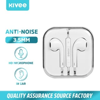 (HOT) KIVEE Headset kabel 3.5 mm gaming musik Earphone in ear for oppo vivo xiaomi Android