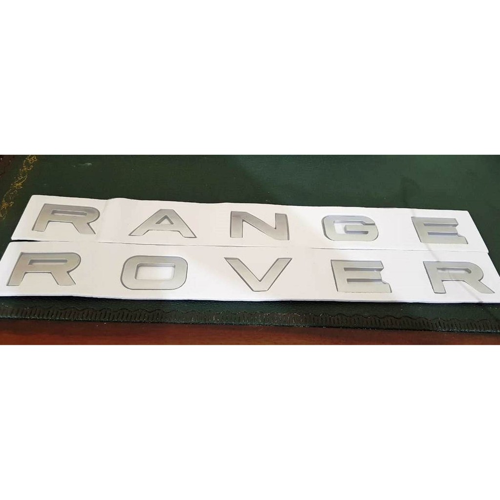 Jual Emblem Silver Mate Mobil Range Rover Letters.t | Shopee Indonesia