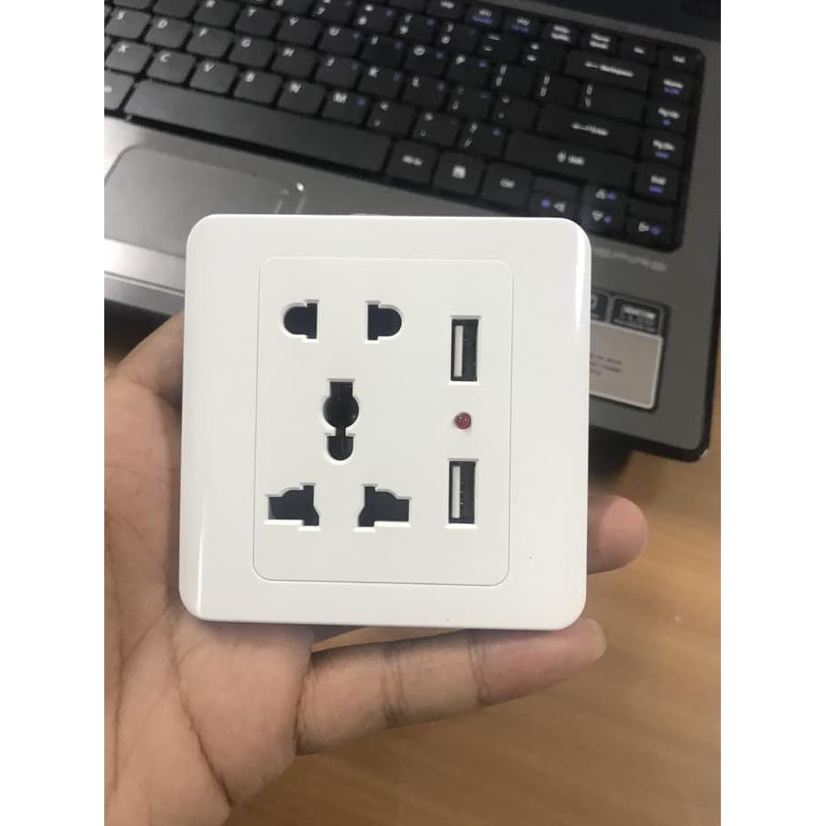Jual Stop Kontak USB / USB Wall Socket / Colokan Listrik Dinding USB 2A ...